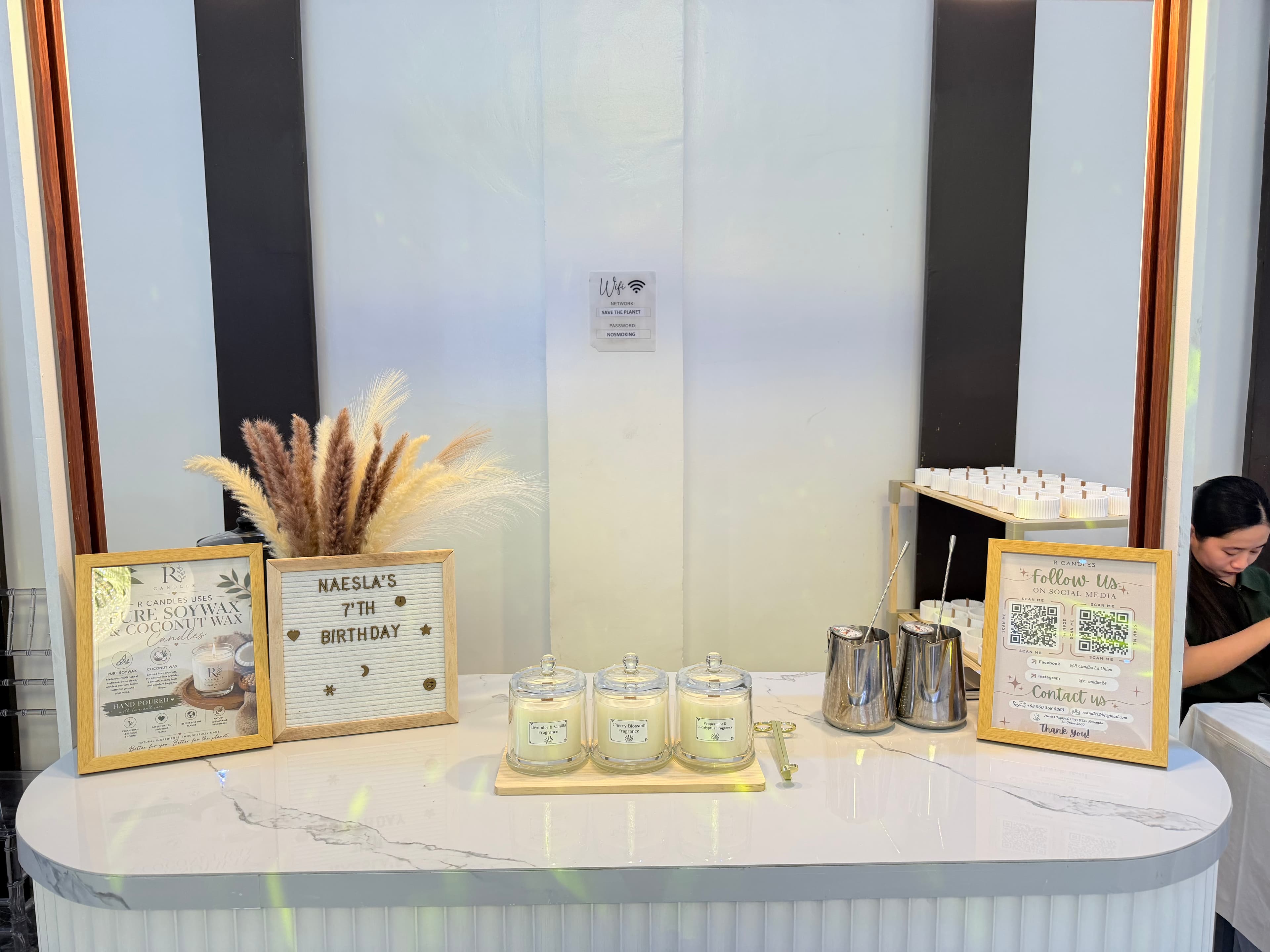 Mobile Candle Bar setup